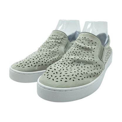 Gray Slip-On Flats