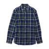 Navy Plaid Flannel Button Down