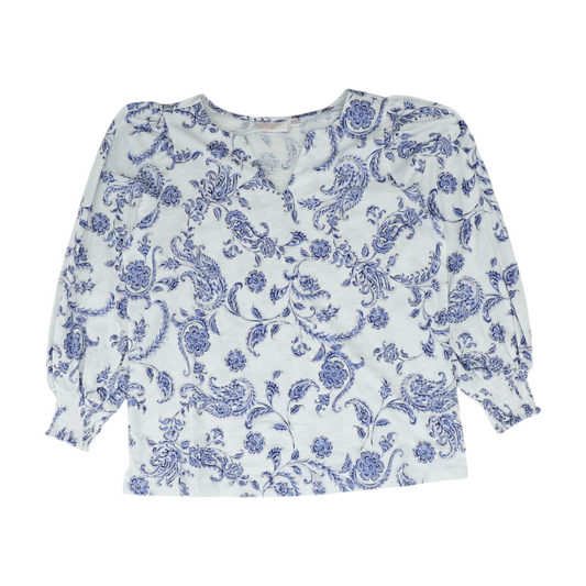 White Paisley Blouse