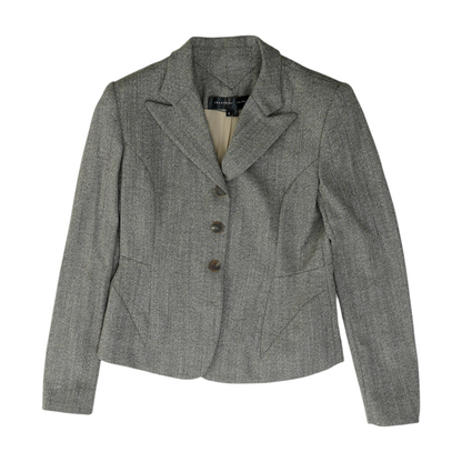Gray Solid Blazer