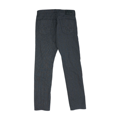 Charcoal Plaid Slim Pants