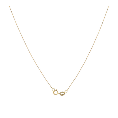 18K Yellow Gold Garnet Pendant Necklace