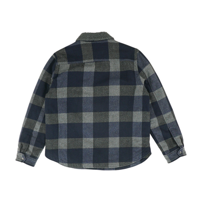 Navy Check Jacket