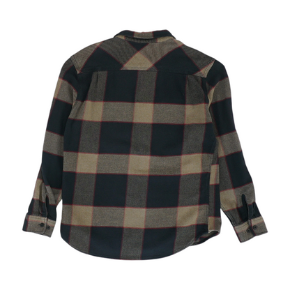 Brown Plaid Flannel Button Down