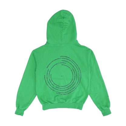 Green Solid Hoodie Pullover