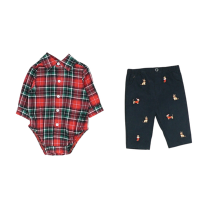 Red Plaid Set