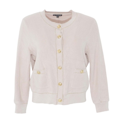Beige Cardigan Sweater