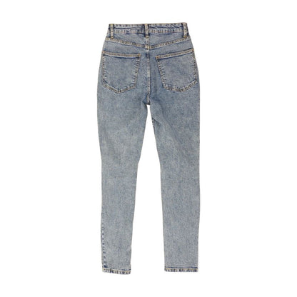 Blue Solid Jeans