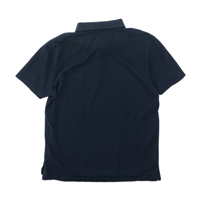 Navy Solid Short Sleeve Polo