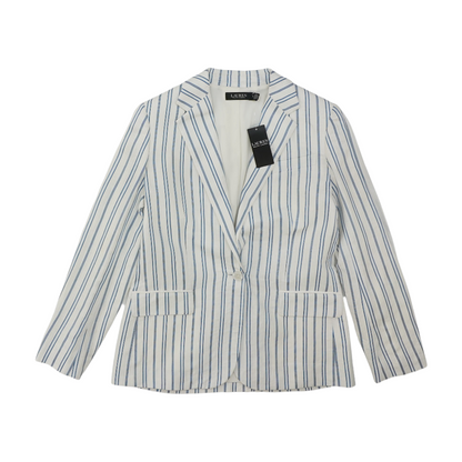 White Striped Blazer
