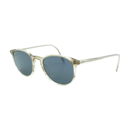 Clear Finley Vintage Round Sunglasses