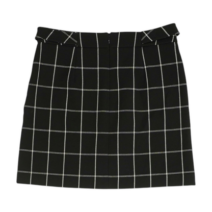 Black Check Mini Skirt