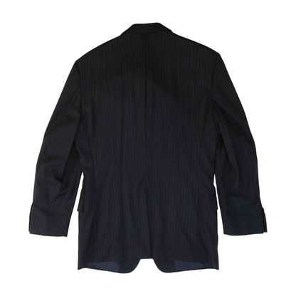 Navy Striped Suit Jacket