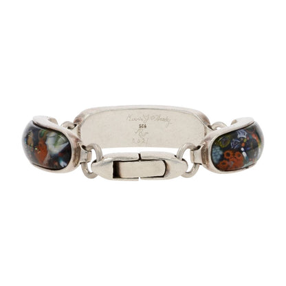 Sterling Silver With Handmade Glass Detailing Bracelet