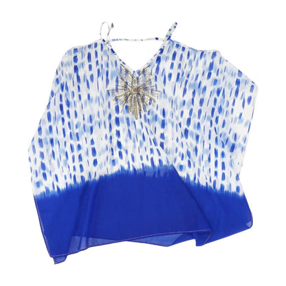 Navy Misc. Short Sleeve Blouse