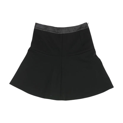 Black Solid Mini Skirt