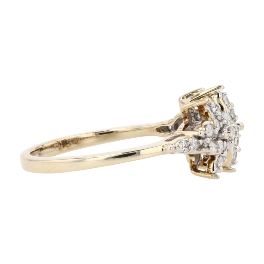 1/4 ctw 10K Two-Tone Gold Diamond Fashion Ring