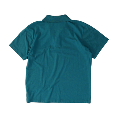 Green Solid Short Sleeve Polo