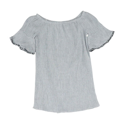 Gray Striped Cover-Up