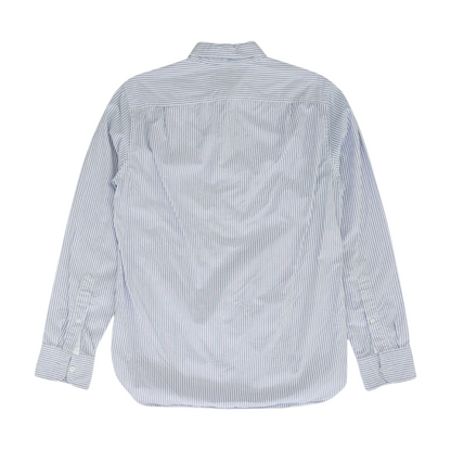 Blue Striped Long Sleeve Button Down