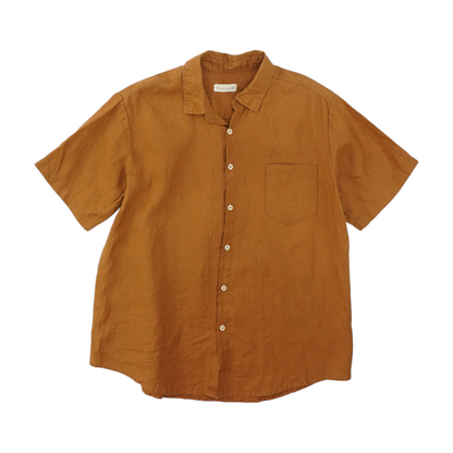 Brown Solid Pajama Top