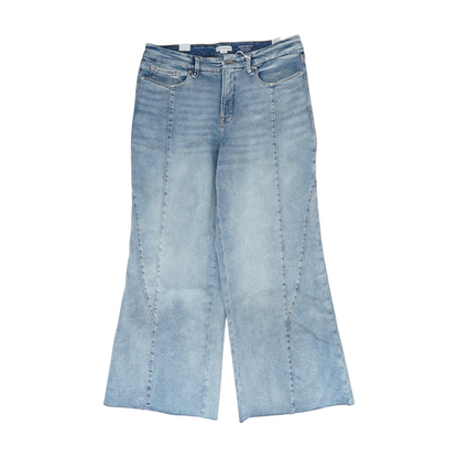 Blue Plus Wide Leg Jeans