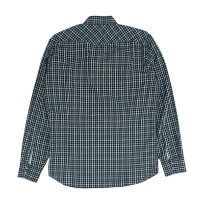 Black Check Long Sleeve Button Down