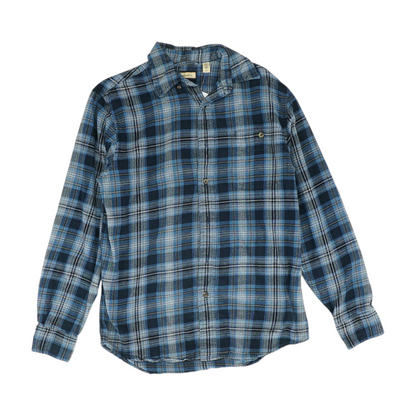 Blue Plaid Flannel Button Down