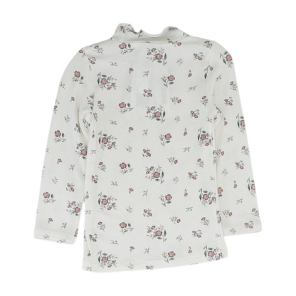 White Floral Blouse