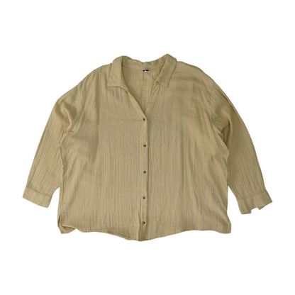 Beige Button Down