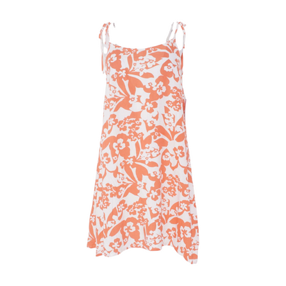 Coral Floral Mini Dress