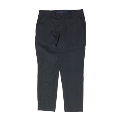 Navy Solid Dress Pants