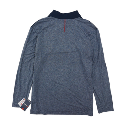Navy Boston Red Sox Solid 1/4 Zip Pullover