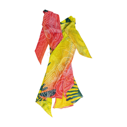 Multi Graphic Midi Dress