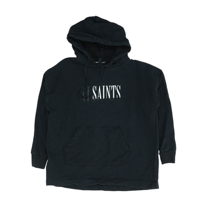 Black Solid Hoodie Pullover