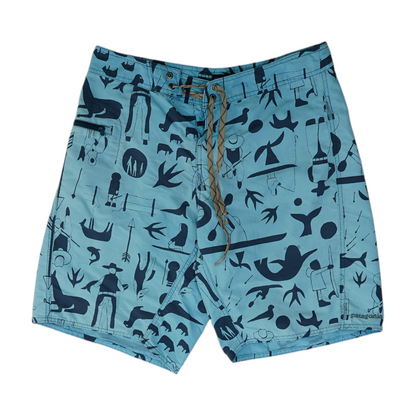 Blue Graphic Swim Bottom