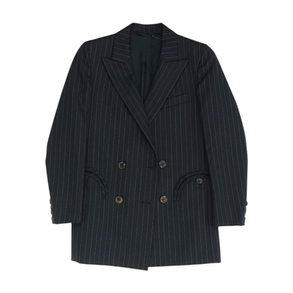Navy Striped Blazer