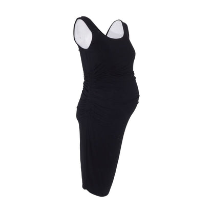 Black Maternity Midi Dress