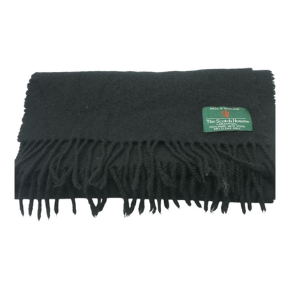 Black Wool Scarf