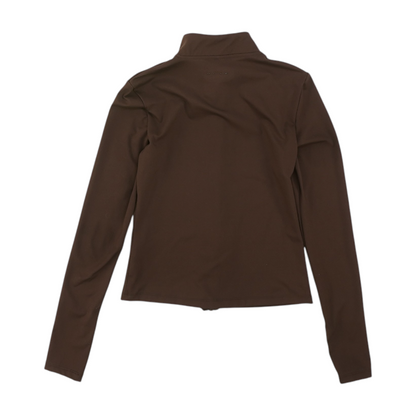 Brown Solid Active Jacket