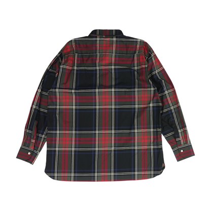 Black Plaid Long Sleeve Button Down