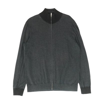 Black Solid Cardigan Sweater