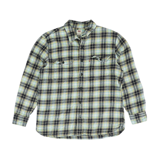 Multi Plaid Flannel Button Down