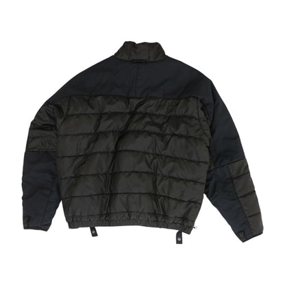Black Solid Puffer Jacket