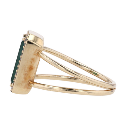 14K Yellow Gold Tourmaline Fashion Ring