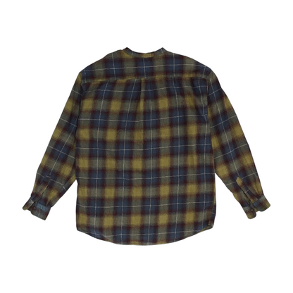 Brown Plaid Flannel Button Down