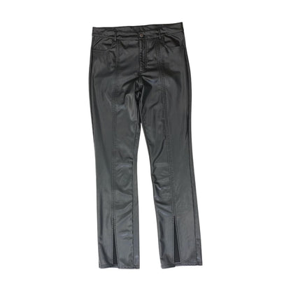 Black Solid Pants