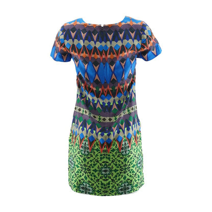 Multi Graphic Midi Dress