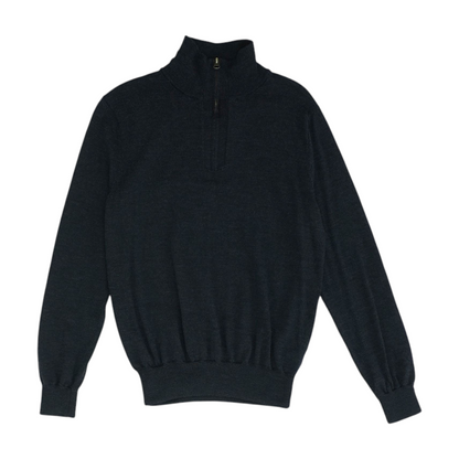 Charcoal Solid 1/4 Zip Pullover