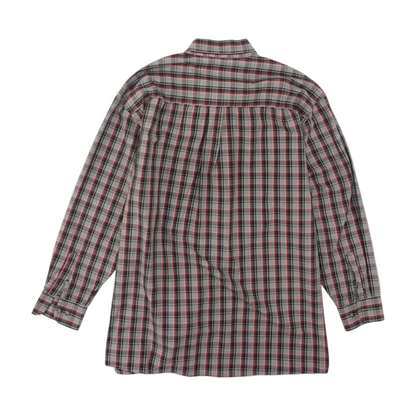 Gray Check Long Sleeve Button Down